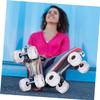 KOMBIUDA 2pcs Skating Wheels Bearings Pu Roller Skate Accessories for Smooth Outdoor Performance and Asphalt view 3