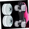 KOMBIUDA 2pcs Skating Wheels Bearings Pu Roller Skate Accessories for Smooth Outdoor Performance and Asphalt view 4