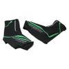 LIOOBO Outdoor Cycling Shoes Covers Windproof Overshoes for Men Women Black Green view 1
