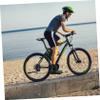 LIOOBO Outdoor Cycling Shoes Covers Windproof Overshoes for Men Women Black Green view 4
