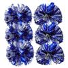 BCOATH 6pcs Cheerleader Pompoms and Handheld Cheer Props for Dance Sports Teams and Events Glossy and Vibrant Cheering Accessories view 1