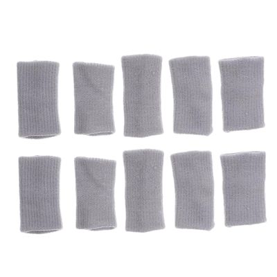 Anneome 10pcs Gel Finger Protectors Multi-function Sports Finger Sleeves Insulated Basketball Cots Professional Reusable Covers