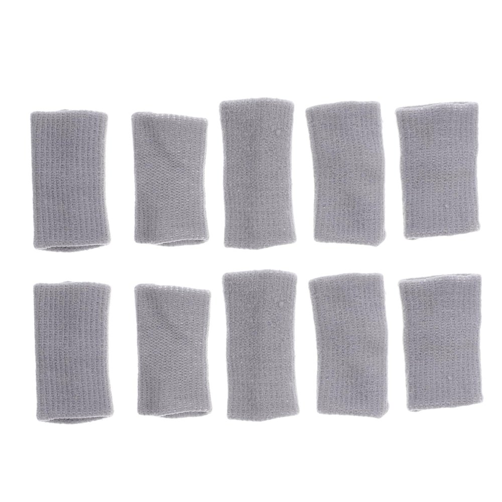 Anneome 10pcs Gel Finger Protectors Multi-function Sports Finger Sleeves Insulated Basketball Cots Professional Reusable Covers