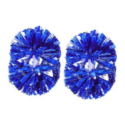 BIUDECO 2pcs Cheer Pom Poms for Dance and Sports Events Lightweight Metallic Cheerleader Accessories for Parties Festivals and Team Spirit