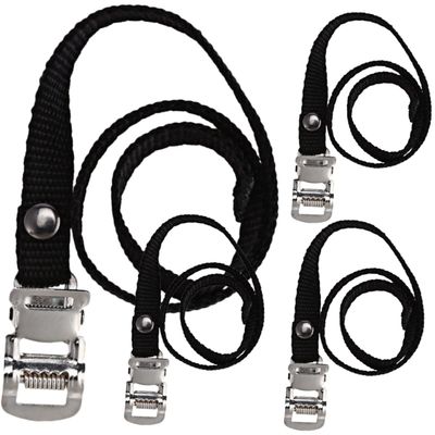 LIOOBO Bike Pedal Straps 4 Pack Universal Fit for Exercise Bike Stationary Road Bikes