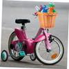 BCOATH D Shape Willow Bike Basket Front Handlebar Storage Boys and Girls Bike Accessory Handmade Natural Sturdy Easy to Install view 2