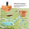 BCOATH D Shape Willow Bike Basket Front Handlebar Storage Boys and Girls Bike Accessory Handmade Natural Sturdy Easy to Install view 3