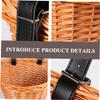 BCOATH D Shape Willow Bike Basket Front Handlebar Storage Boys and Girls Bike Accessory Handmade Natural Sturdy Easy to Install view 4