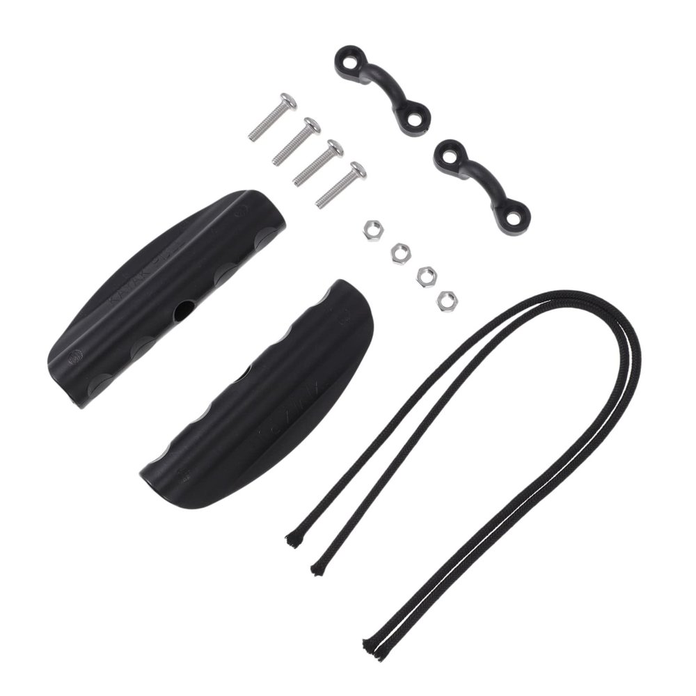 BCOATH 14pcs Kayak Carry Handle Kit Pull Handles for for Canoes Boats Skiffs Black Practical Easy to Install