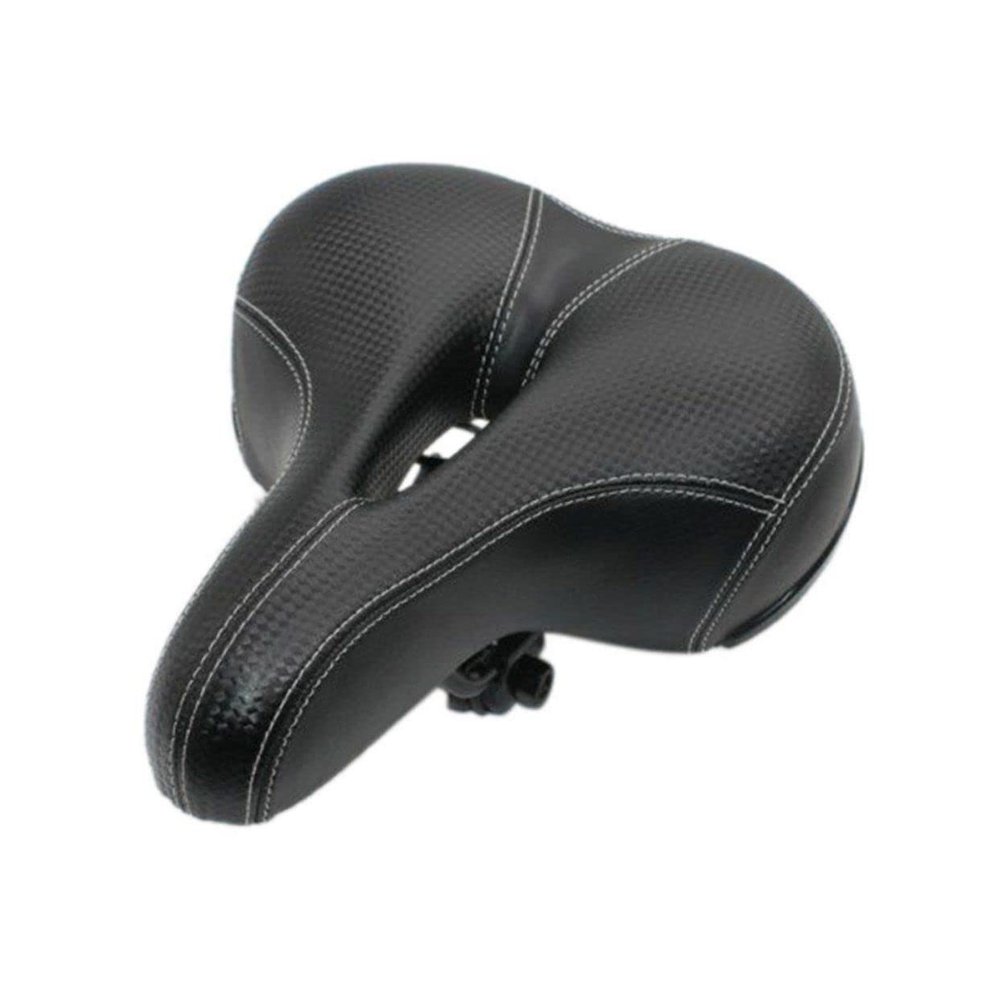 Anneome Comfortable Wide Bike Seat Thick Padded Bike Seat Cover Road Saddle Comfortable Double Steel Spring