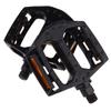 BCOATH 1pair Aluminium Alloy Bike Pedal Sealed Bearing Structure Multi-Purpose Accessory for Road Mountain and Boys and Girls Easy to Install Black Single Rolling Beads Style view 1