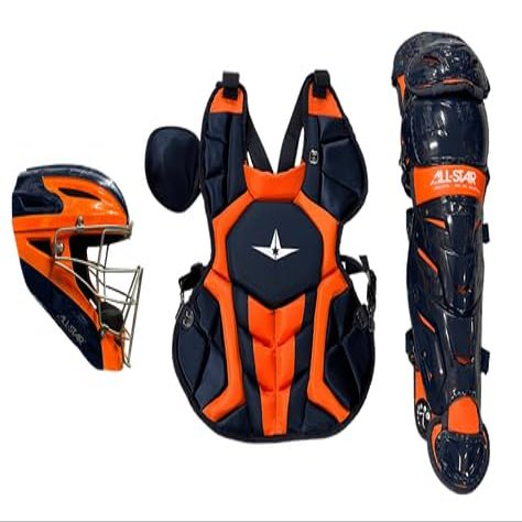 All-Star Axis Pro S7 Intermediate Navy/Orange Catcher's Kit