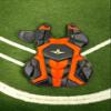 All-Star Axis Pro S7 Intermediate Navy/Orange Catcher's Kit view 3