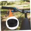 KICHOUSE 1set Comfortable Bike Handlebar Tape Eva Shock Absorption Grips Cover for Road Cycling Skid and Handle Wrap Black view 2