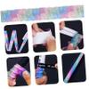 Anneome 5pcs Badminton Racket Sweatband Tapes Tennis Racket Grip Tape Anti-Skid Lightweight Stretchable for Sports view 2