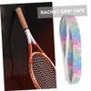 Anneome 5pcs Badminton Racket Sweatband Tapes Tennis Racket Grip Tape Anti-Skid Lightweight Stretchable for Sports view 4