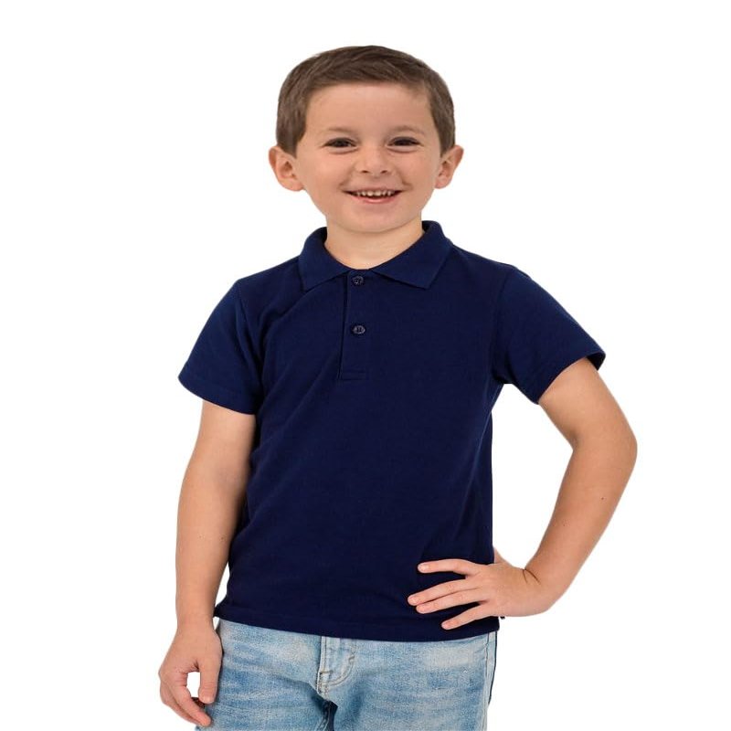 Monag Kids Polo Shirt, Infant, Toddler, Youth Golf Shirt (US, Age, 8 Years, Navy)