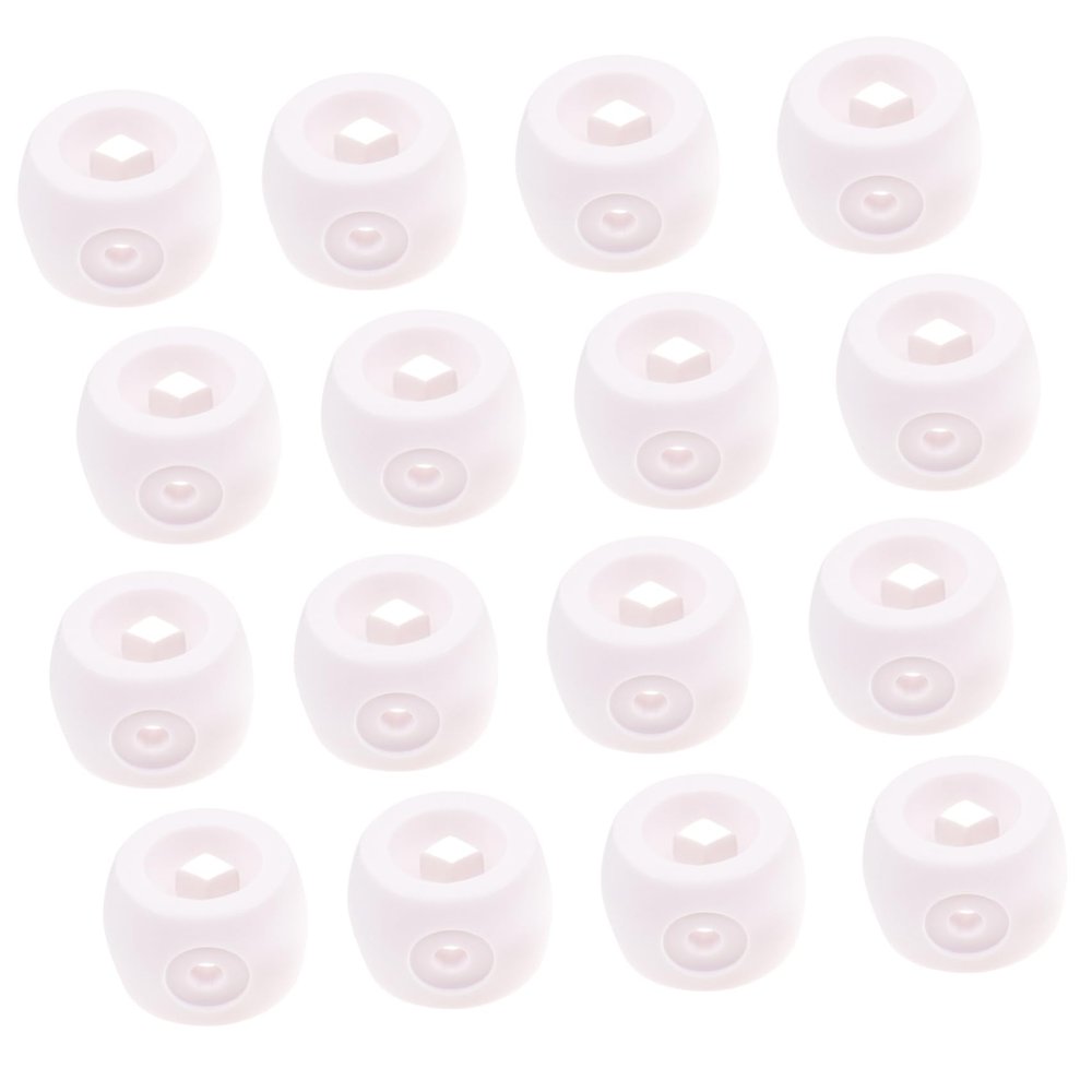 Gogogmee 16pcs Foosball Table Rod Caps End Caps for Foosball Machine Easy Installation Protective Iron Pole Plugs Compatible with Tables Essential Safety Accessories