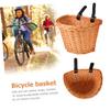 Anneome Small Bike Basket for Boys and Girls Detachable Handmade Front Handlebar Storage Container for Natural Willow Material Random Belt view 4