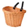 KOMBIUDA Handmade Natural Willow Bike Basket Front Handlebar Storage Basket Easy Attach for Bicycles view 1