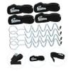 LIOOBO Spiral Tent Pegs with Heavy-Duty Ground Anchor for Trampolines and Tents Stakes Straps Durable Construction for High Wind Resistance and Easy Installation view 2