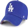 47 Los Angeles Dodgers Primary Logo Ballpark Clean Up Dad Hat Baseball Cap (Royal Blue - Pink) view 1