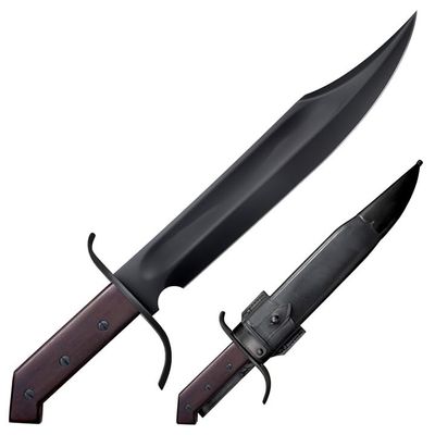 1917 Frontier Bowie Fixed 12.25 in. 1055 Carbon Blade Rosewood Handles