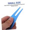 LIOOBO Portable Golf Divot Repair Tool Stylish Blue Golf Fork for Lawn Care Use Finger Groove Design Enthusiasts and Friends view 2