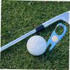 LIOOBO Portable Golf Divot Repair Tool Stylish Blue Golf Fork for Lawn Care Use Finger Groove Design Enthusiasts and Friends view 3