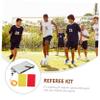 LIOOBO Professional Referee Kit with Red and Yellow Cards Durable Material Quick-Access Standard Wallet Portable Soccer Supplies for Officials Set with Whistle and Notebook view 3