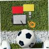LIOOBO Professional Referee Kit with Red and Yellow Cards Durable Material Quick-Access Standard Wallet Portable Soccer Supplies for Officials Set with Whistle and Notebook view 4