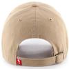 47 Brand MLB Khaki White Primary Logo Clean Up Adjustable Strap Baseball Dad Hat Cap, Adult One Size Fits All - Philadelphia Phillies - Khaki White view 2