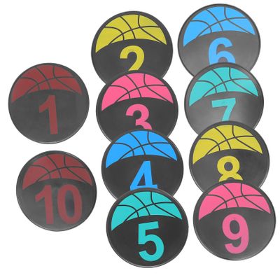 Anneome Soccer Training Markers Football Sign Discs Numbered Sports Disc Cones Digital Logo Plate Sports Equipment