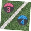 Anneome Soccer Training Markers Football Sign Discs Numbered Sports Disc Cones Digital Logo Plate Sports Equipment view 3