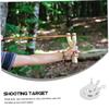 LIOOBO Train Targets for Shooting Practice 12pcs Manganese Steel Archery Targets Compact Size Easy to Carry view 3