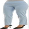 Zac & Rachel Women's Millennium Fabric - Slim Leg Pull-On Pant, Chambray, 20W view 3
