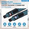 CROWN Anime Wrist Wraps Lifting Straps 24" for Men and Women - 1 Pair Each, Gym Accessories Support Weightlifting, Powerlifting, Strength Training, and Improve Workout, Blue DZB view 3