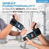 CROWN Anime Wrist Wraps Lifting Straps 24" for Men and Women - 1 Pair Each, Gym Accessories Support Weightlifting, Powerlifting, Strength Training, and Improve Workout, Blue DZB view 4