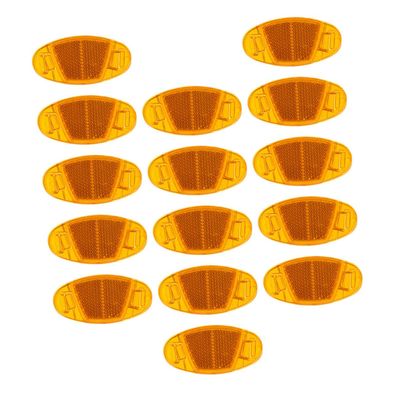 Anneome Bike Reflectors Spoke Kit 16pcs Yellow Reflective Bike Wheel Accessories for Adult Bikes Safety Enhancers