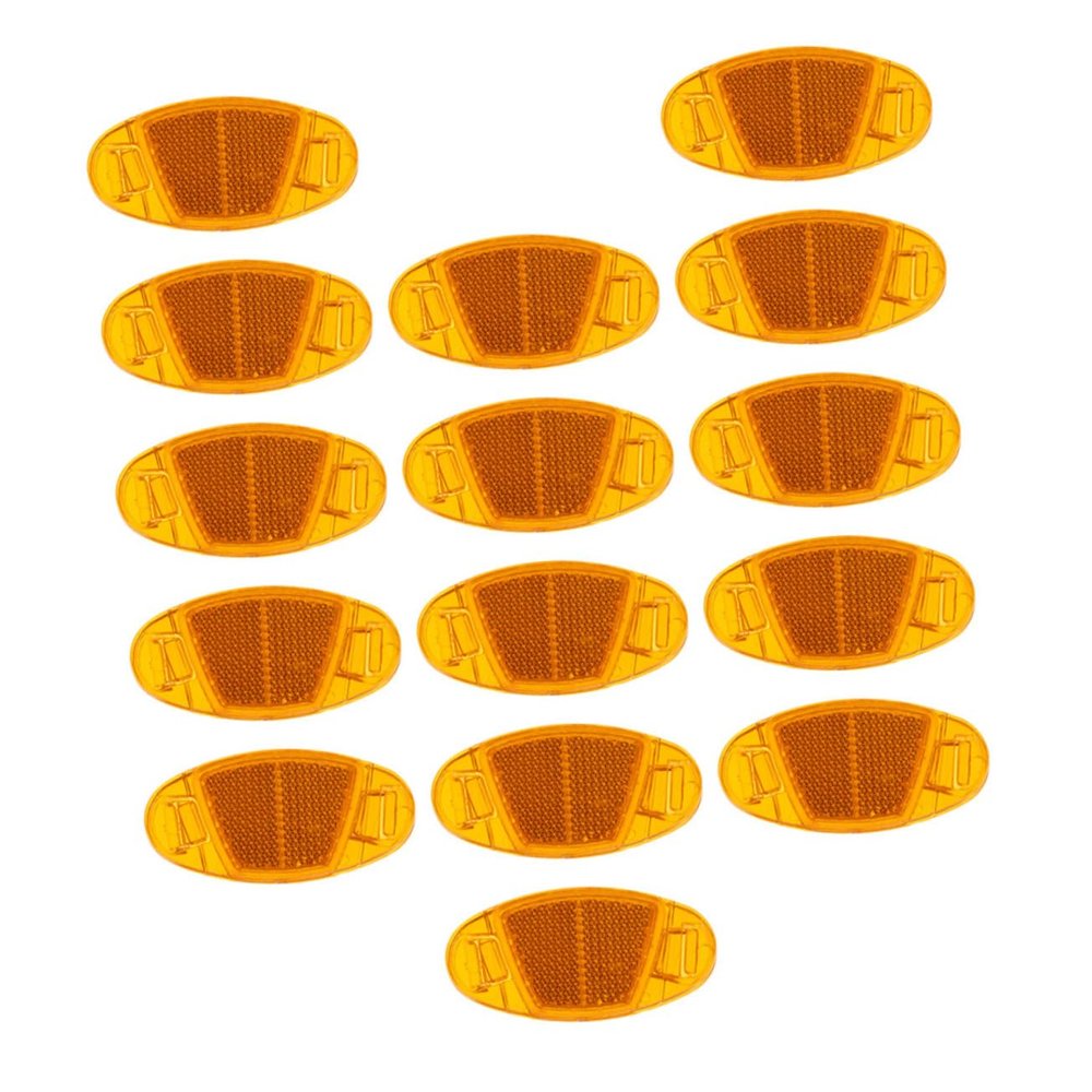 Anneome Bike Reflectors Spoke Kit 16pcs Yellow Reflective Bike Wheel Accessories for Adult Bikes Safety Enhancers