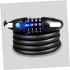 LIOOBO 4 Combination Cable Lock for Bike Heavy Duty Combination Bike Lock Led Light Black Safe view 2