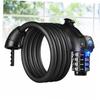 LIOOBO 4 Combination Cable Lock for Bike Heavy Duty Combination Bike Lock Led Light Black Safe view 3