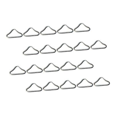 LIOOBO 22pcs Shaped Triangle Rings for Trampoline Replacement Durable Metal Buckles for Enhanced Safety and Easy Installation Outdoor Fun and DIY Projects