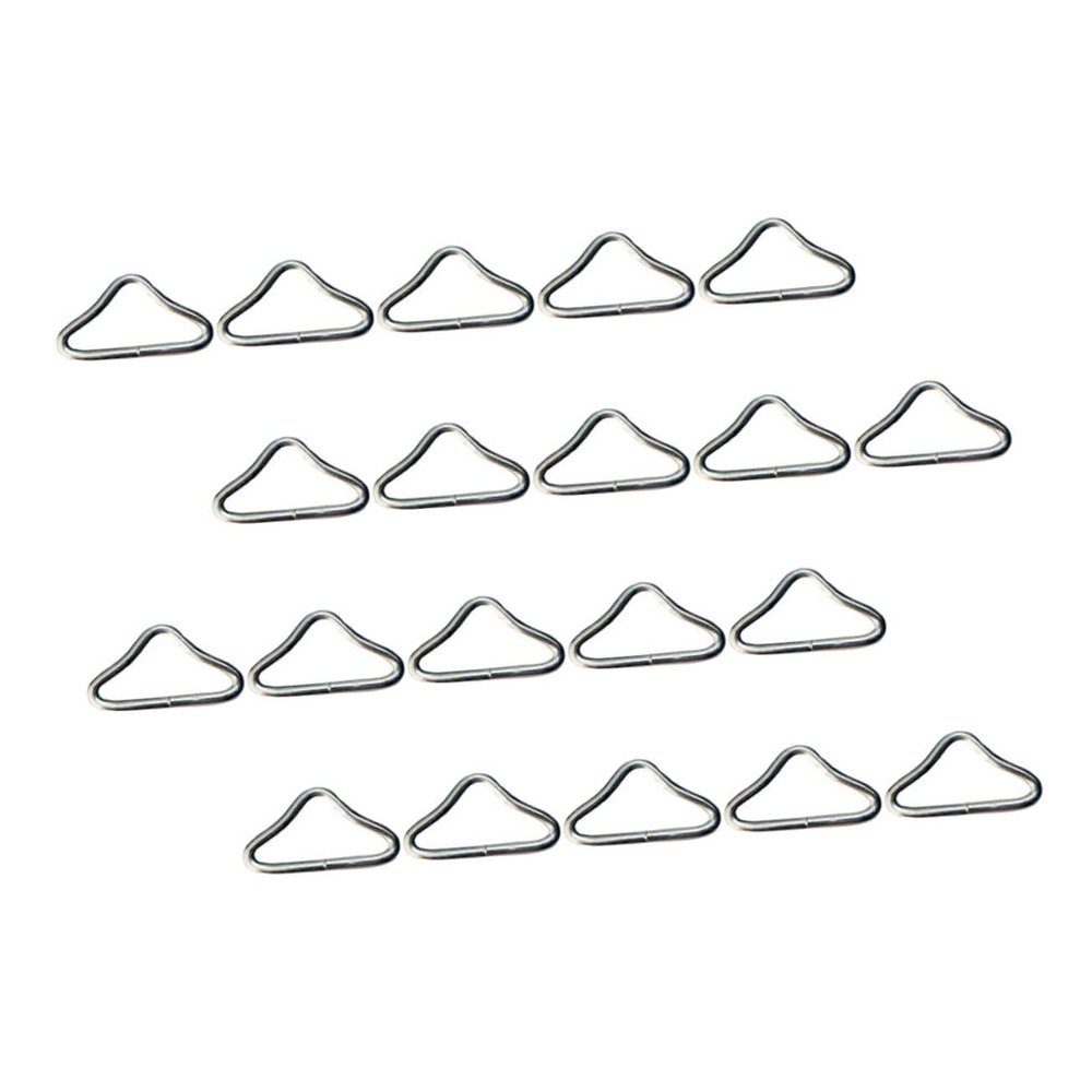 LIOOBO 22pcs Shaped Triangle Rings for Trampoline Replacement Durable Metal Buckles for Enhanced Safety and Easy Installation Outdoor Fun and DIY Projects