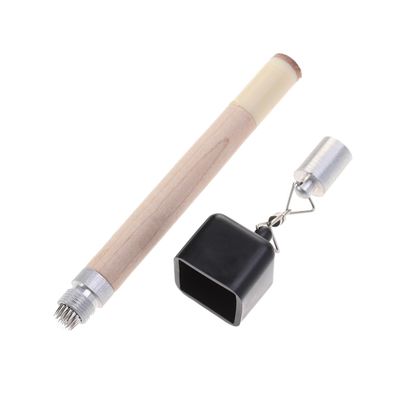 LIOOBO Billiard Chalk Holder Pricker Cue Tip Convenient Pool Tool for Home and Commercial Use Prevents Messy Hands Portable for