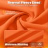 MAGCOMSEN Thermal Shirts for Women Warm Long Sleeve Fleece Tops Crew Neck Winter Base Layer Workout Hiking Orange view 4