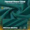 MAGCOMSEN Long Sleeve Pullover Shirts for Women Fleece Lined Thermal Tops for Running Sports Winter Base Layer Green view 4