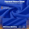 MAGCOMSEN Thermal Long Sleeve Shirts for Women Fleece Lined Moisture Wicking Tops Raglan Sleeve Running Workout Blue view 4