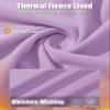 MAGCOMSEN Womens Undershirts Fleece Tops Long Sleeve Workout Shirts Athletic Hiking Thermal Base Layer Warm Purple view 4