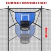 lasuroa Trampoline Basketball Hoop Set, Trampoline Basketball Hoop Attachment Waterproof Basketball Goal for Trampoline Soft Basketball Game Accessories for All Ages Basketball Lovers(Blue) view 3
